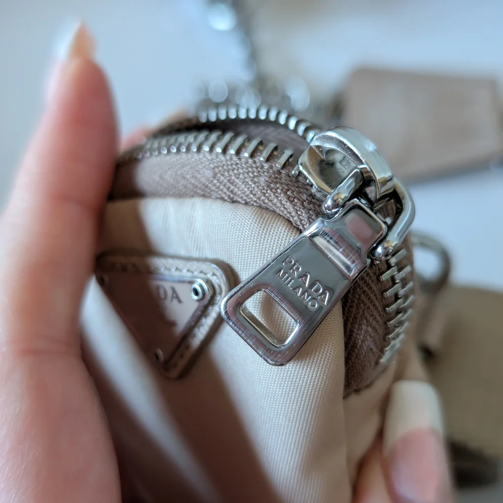 Prada Tan Shoulder Bag with Chain Strap - Picture 11 of 16